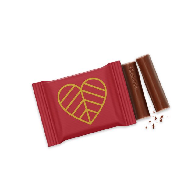 Valentines – 3 Baton – Chocolate Bar – 41% Cocoa