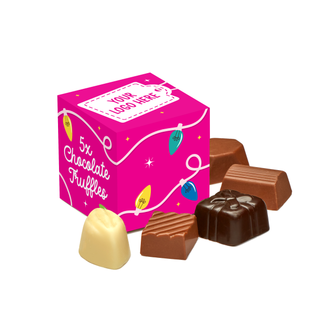 Winter Collection – Eco Maxi Cube – 5 Chocolate Truffles